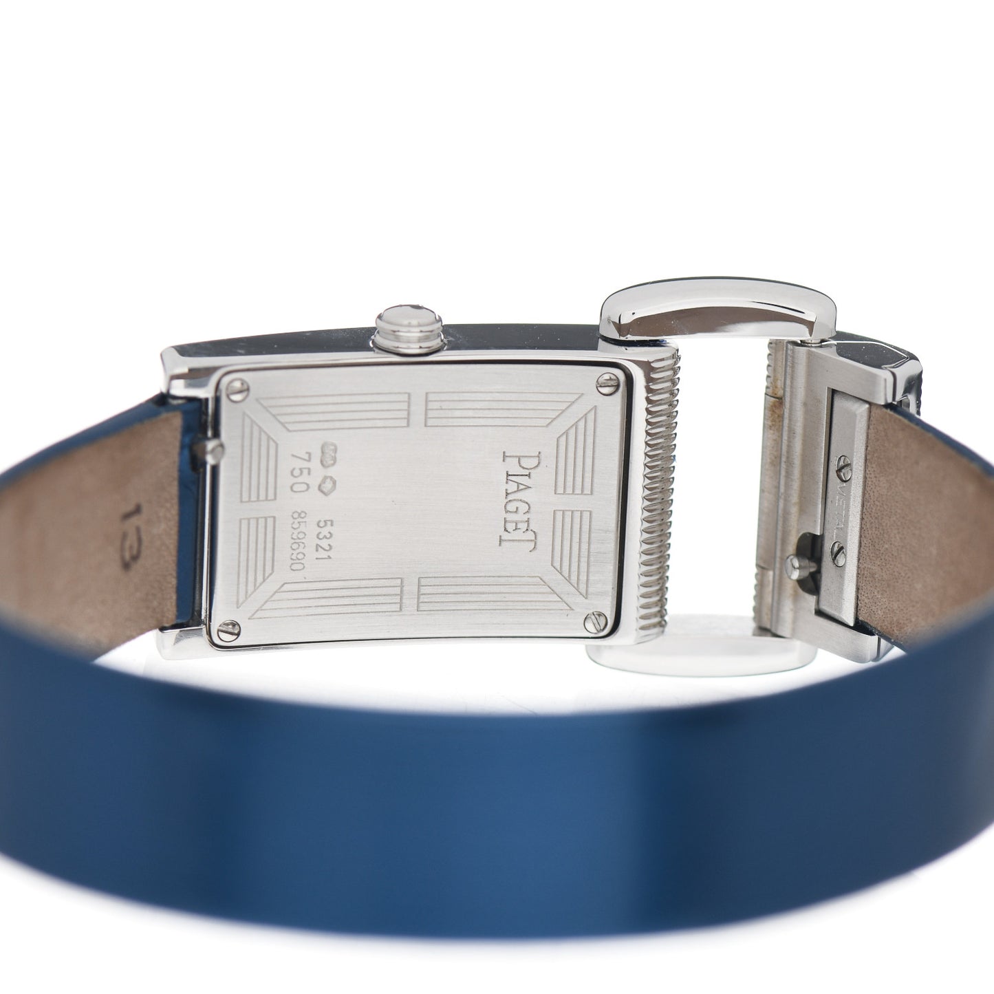 18K White Gold Satin 17mm Protocole Quartz Watch