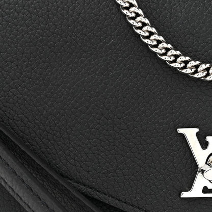 Louis Vuitton Soft Calfskin My Lockme Chain Pochette Black 7 of 9