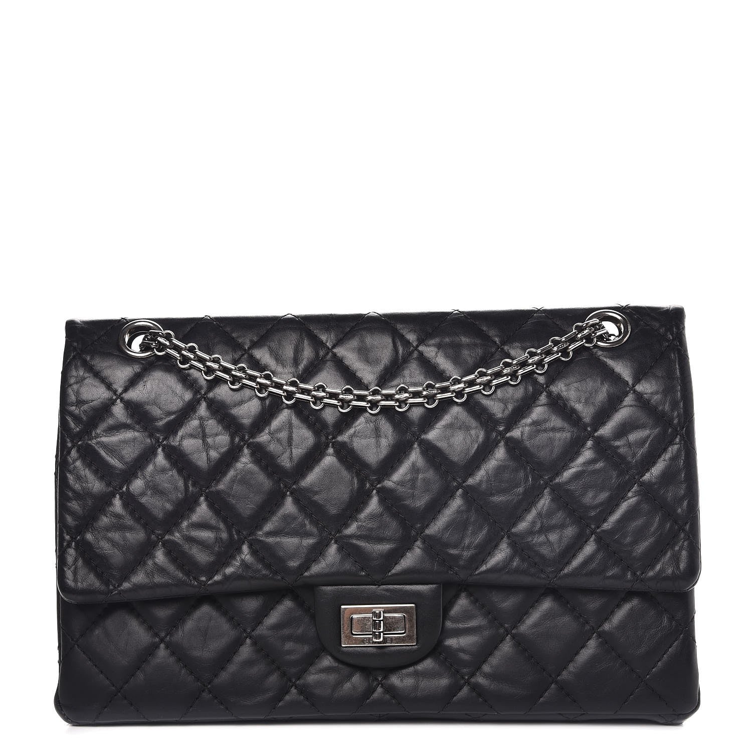 Chanel Aged Calfskin Quilted 2.55 Reissue 226 Flap Black 1 of 11
