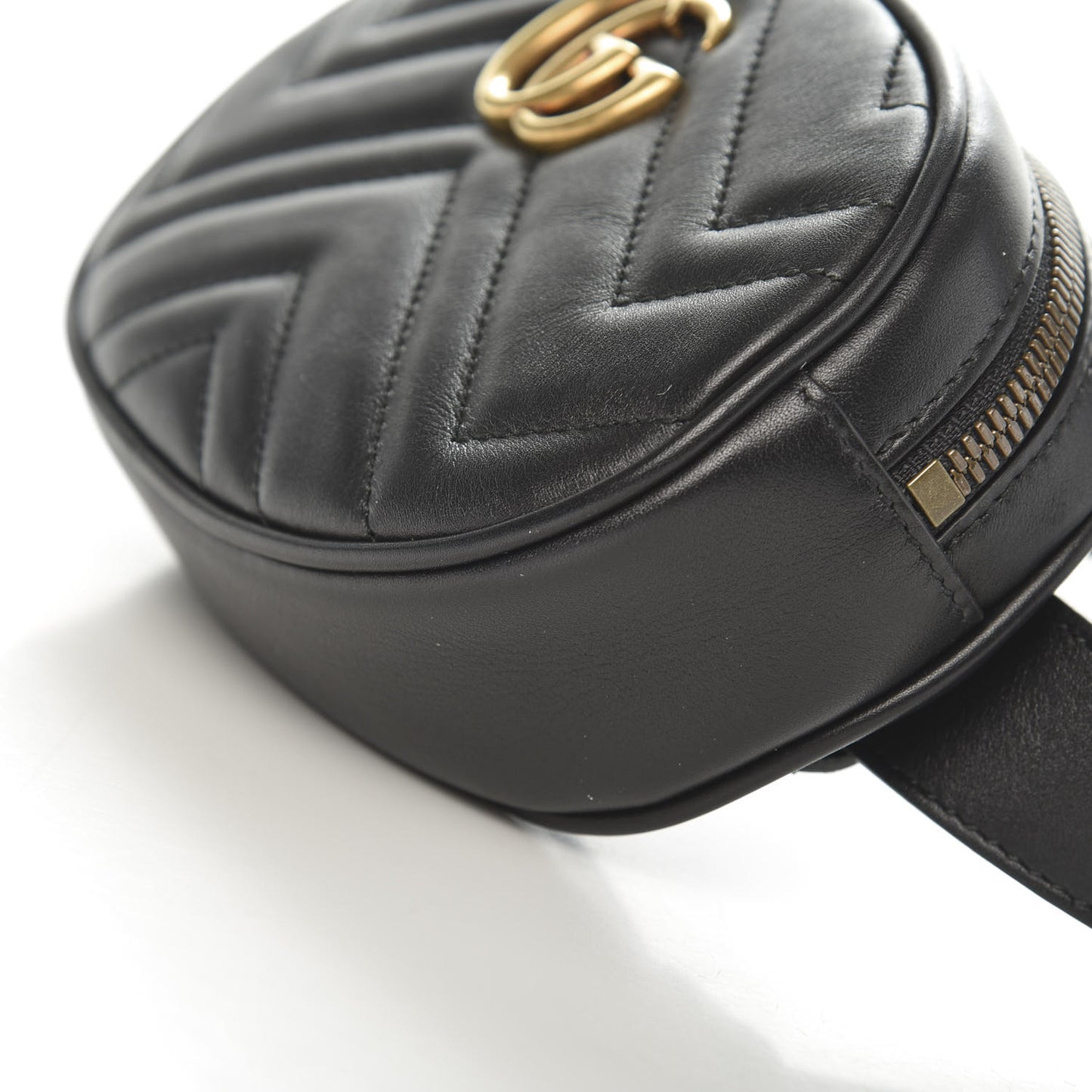 Calfskin Matelasse GG Marmont Belt Bag 95 38 Black