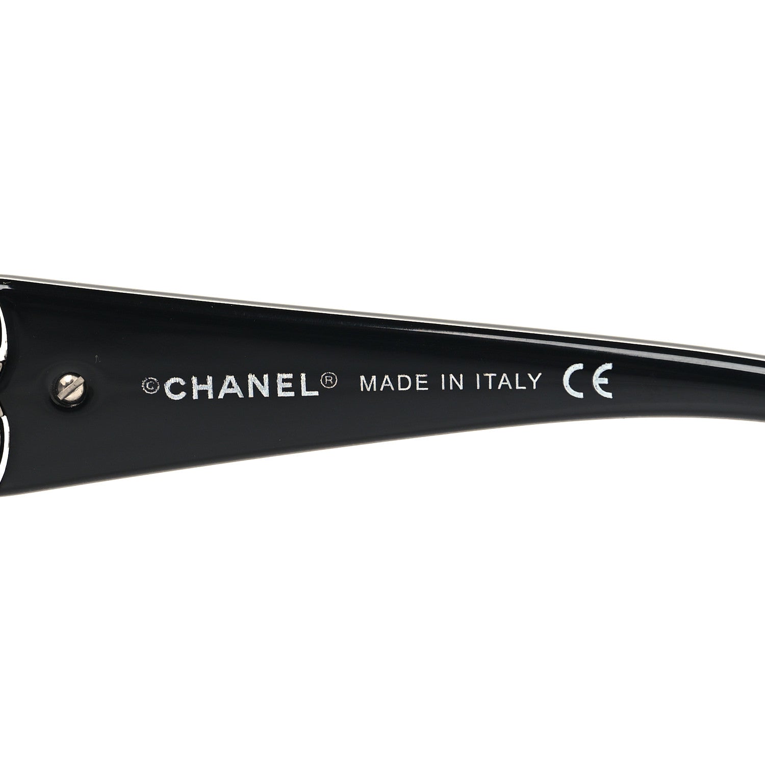 Chanel Swarovski Crystal Camellia CC Sunglasses 4164-B Black 5 of 6
