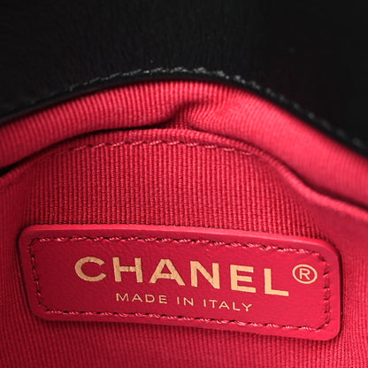 Chanel Calfskin Quilted Pearl Jewel Chain Flap Black 7 of 11