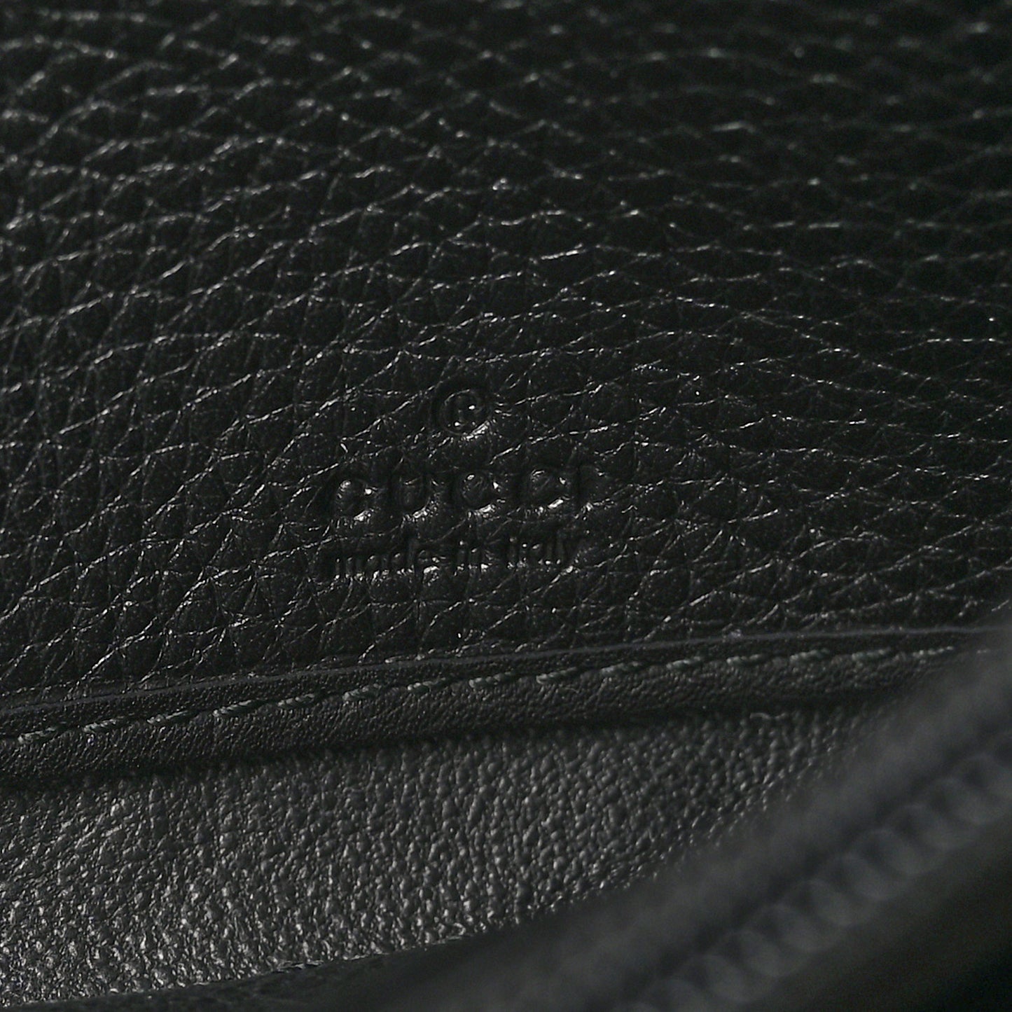 Pebbled Calfskin Large Soho Continental Wallet Black