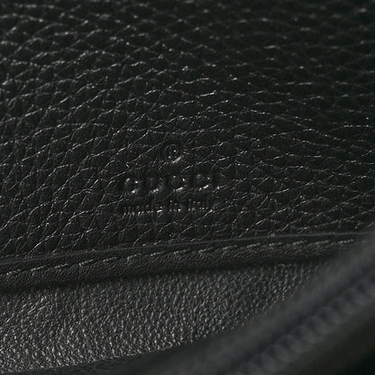 Gucci Pebbled Calfskin Large Soho Continental Wallet Black 7 of 9