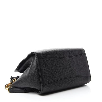Mulberry Heavy Grain Small Iris Tote Black 4 of 9