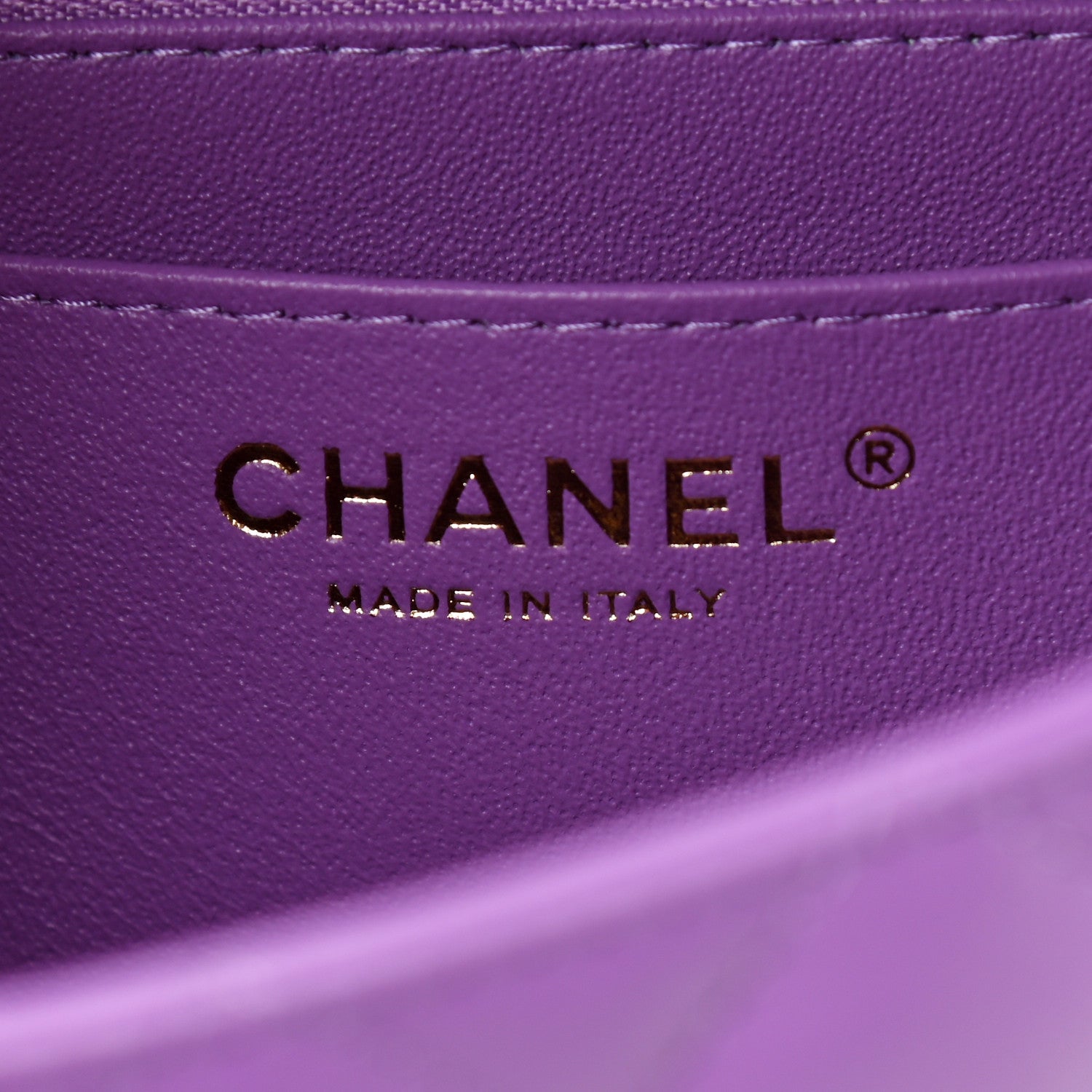 Chanel Lambskin Quilted Mini Rectangular Flap Purple 6 of 11
