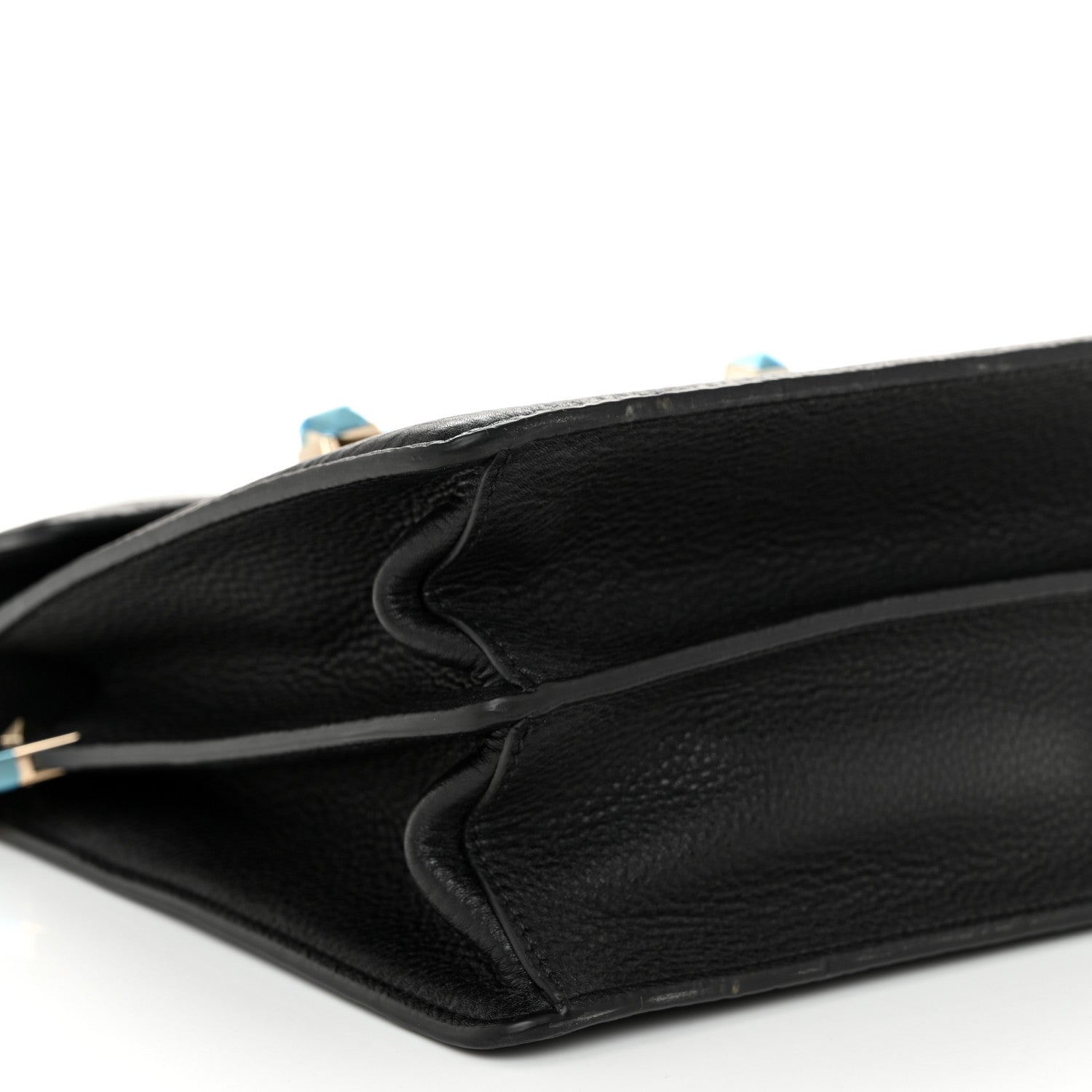 Valentino Garavani Grainy Calfskin Embossed VLTN Uptown Top Handle Bag Black 8 of 10