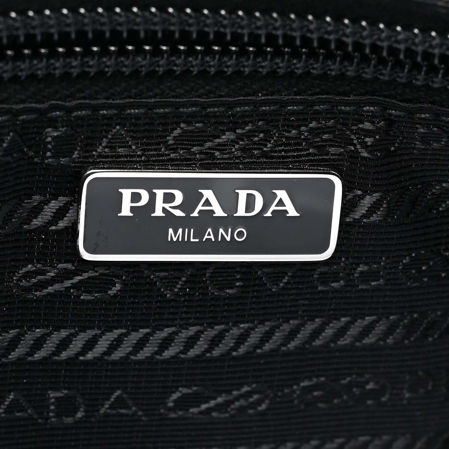 Prada Tessuto Nylon Saffiano Wristlet Black 6 of 8