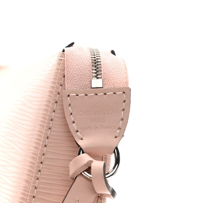 Louis Vuitton Epi Pochette Accessories NM Rose Ballerine 6 of 11