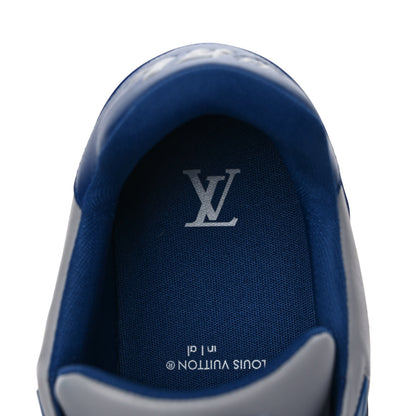 Louis Vuitton Calfskin Epi Mens LV Trainer Sneakers 10.5 Blue 8 of 9