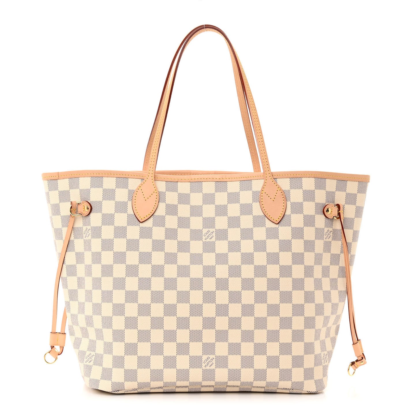 Damier Azur Neo Neverfull MM Rose Ballerine