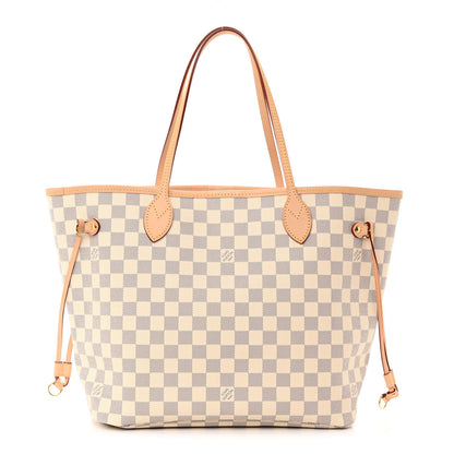 Louis Vuitton Damier Azur Neo Neverfull MM Rose Ballerine 1 of 11