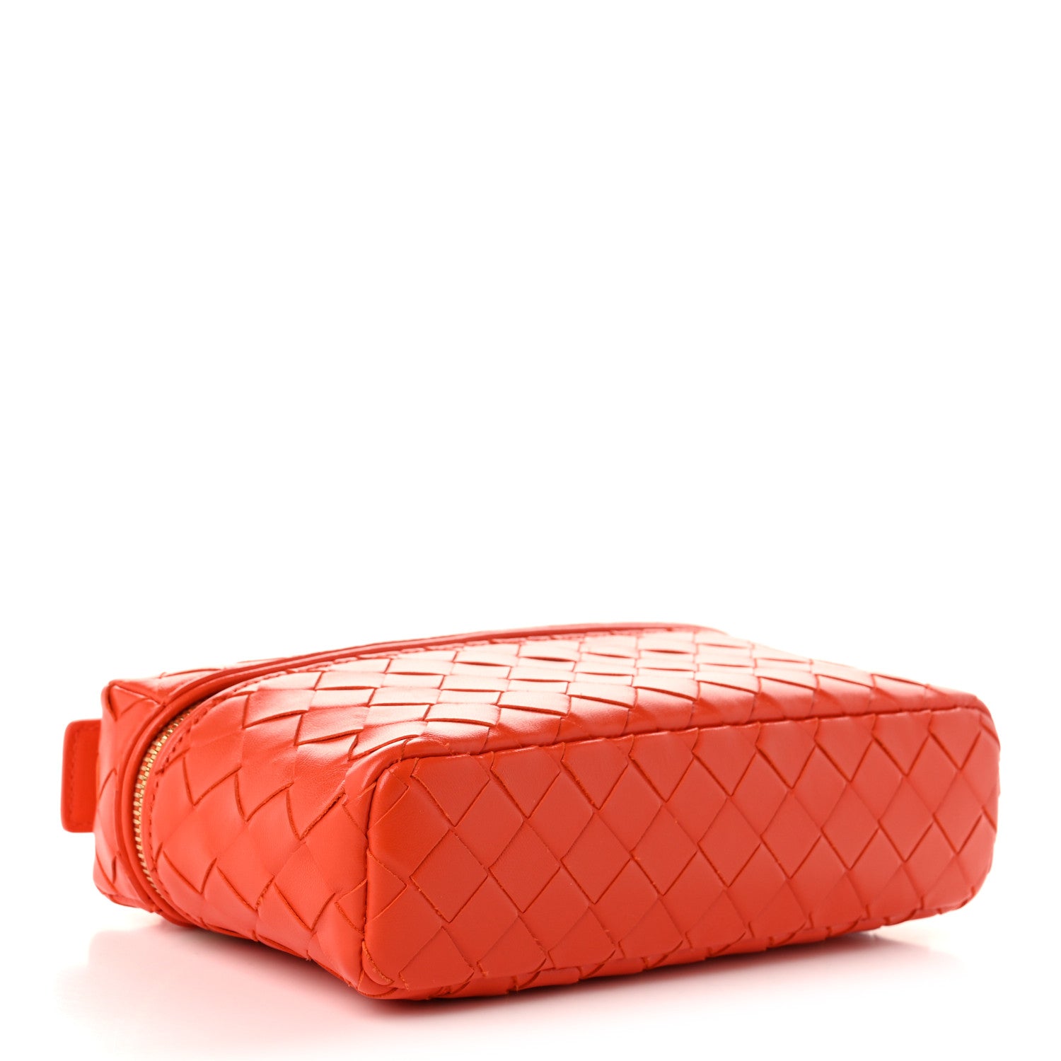 Bottega Veneta Calfskin Intrecciato Bang Bang Vanity Case Orange 3 of 9