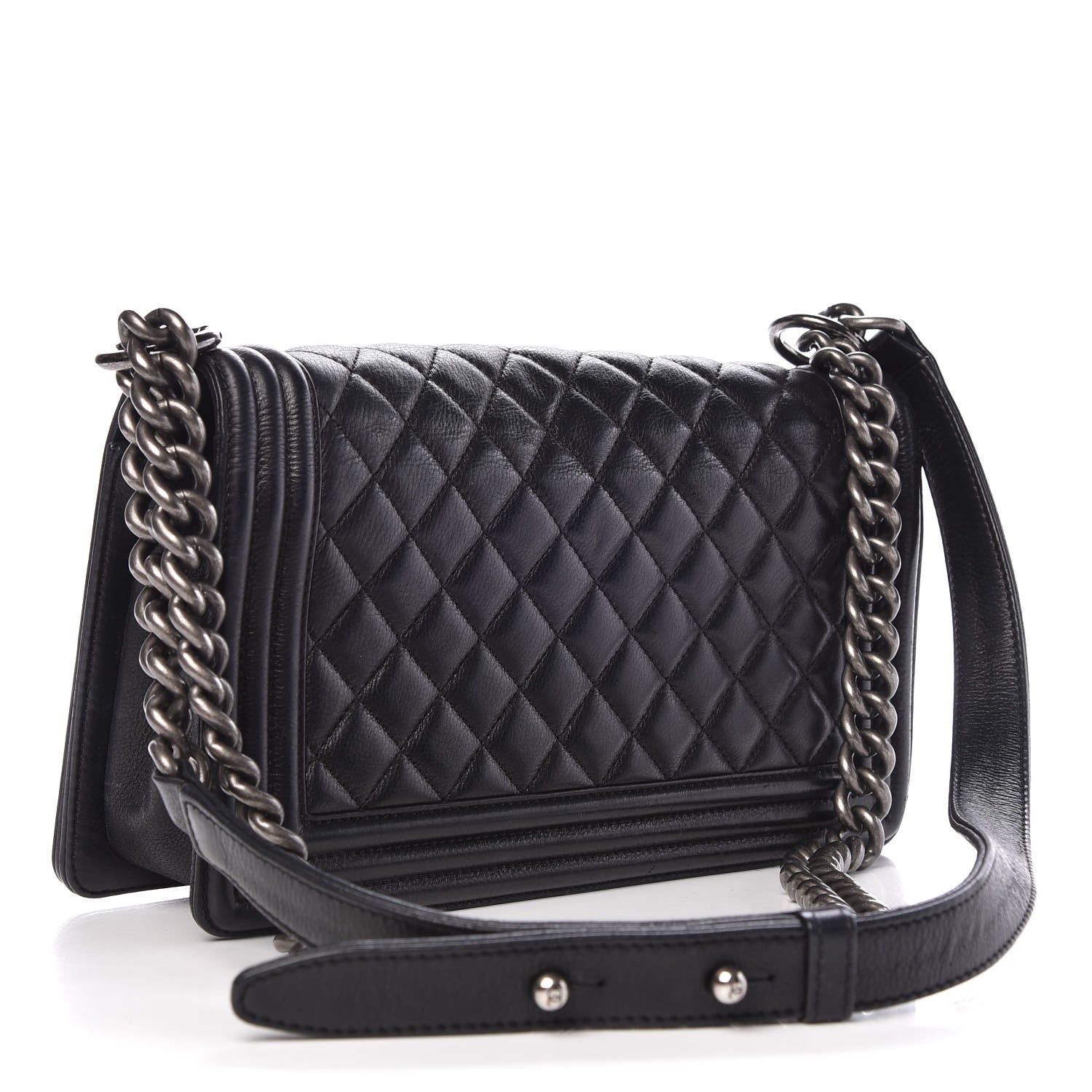 Chanel Calfskin Quilted Medium Boy Flap Black 3 of 9