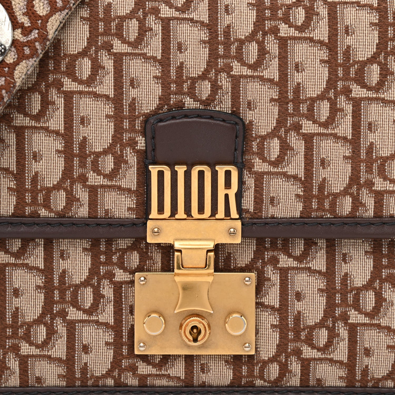 Christian Dior Oblique DiorAddict Flap Bag Brown 9 of 15