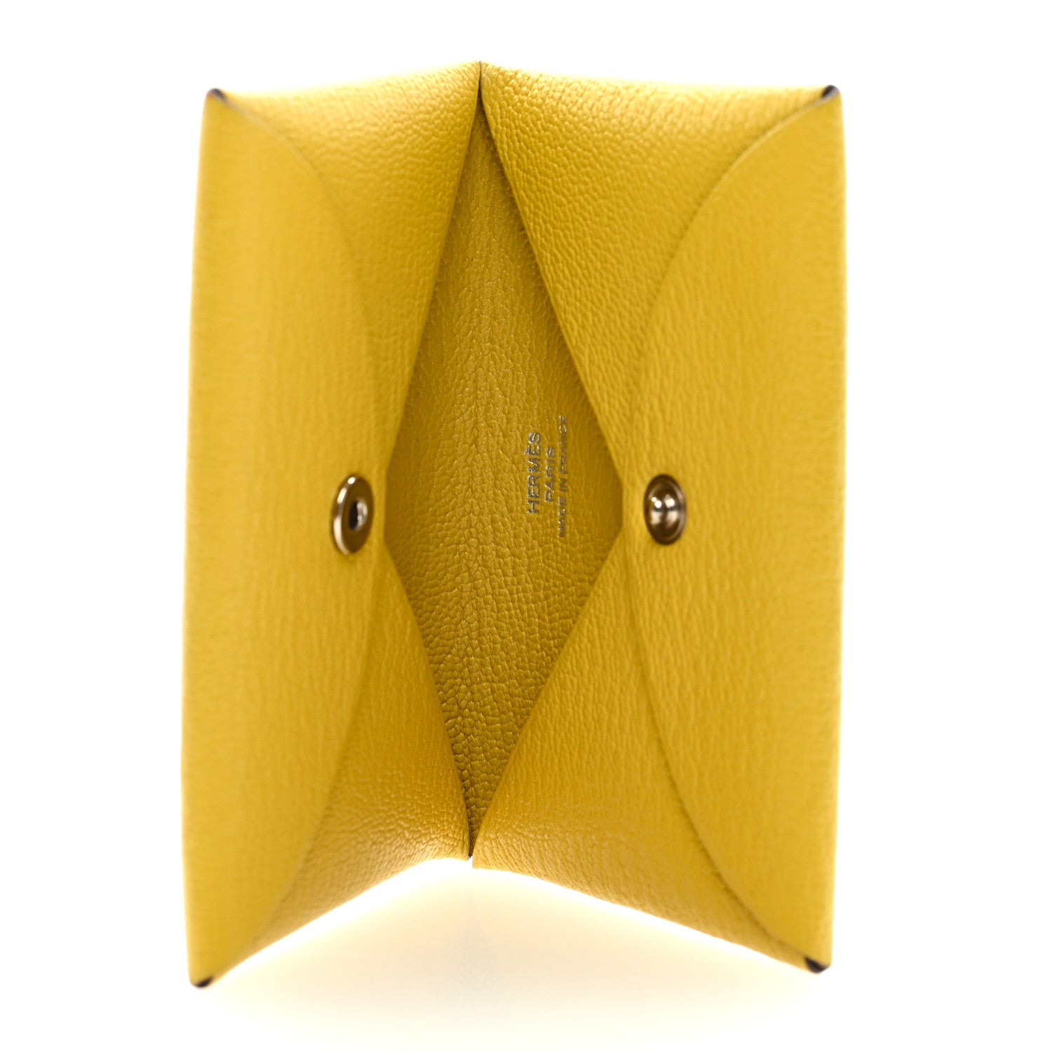 Hermes Chevre Mysore Calvi Card Case Cumin 5 of 7