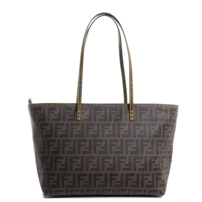 Fendi Zucca Spalmati Small Roll Tote Tobacco Giallo 1 of 10