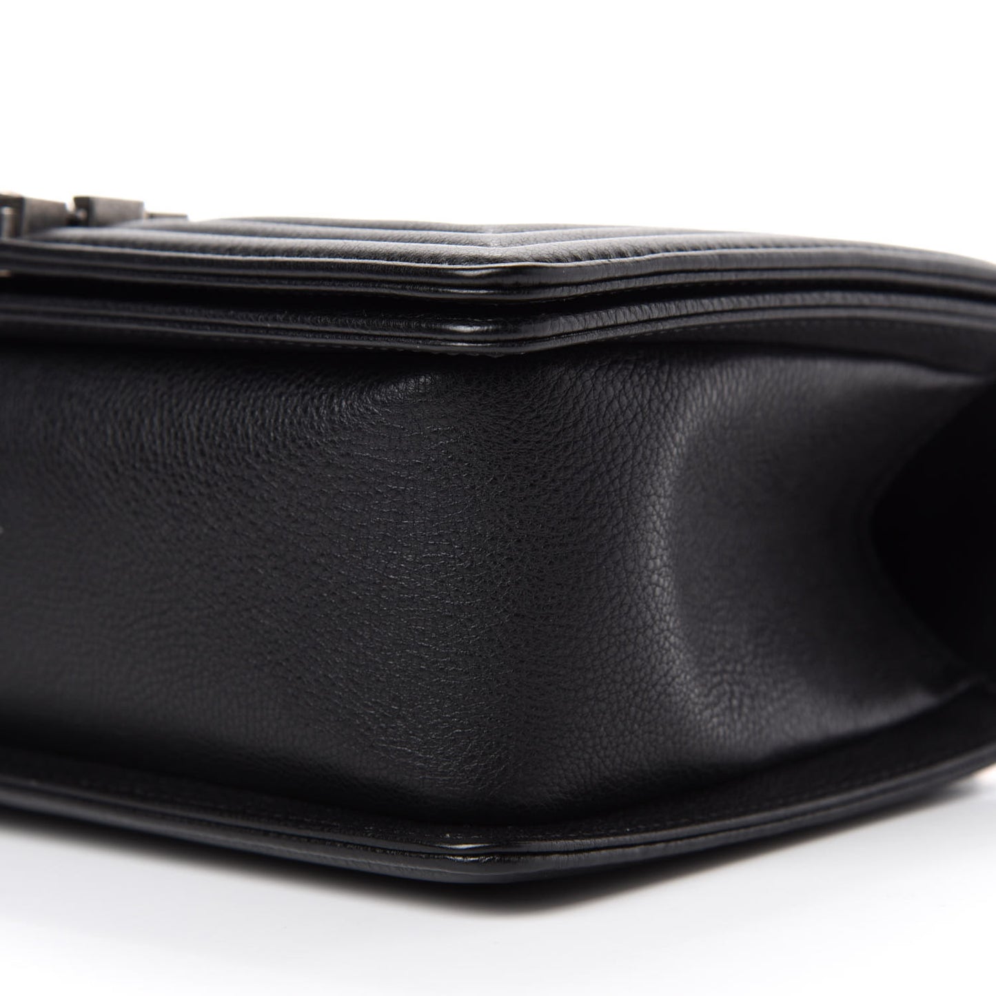 Calfskin Quilted Medium Boy Flap Black