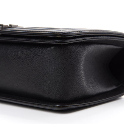 Chanel Calfskin Quilted Medium Boy Flap Black 8 of 12