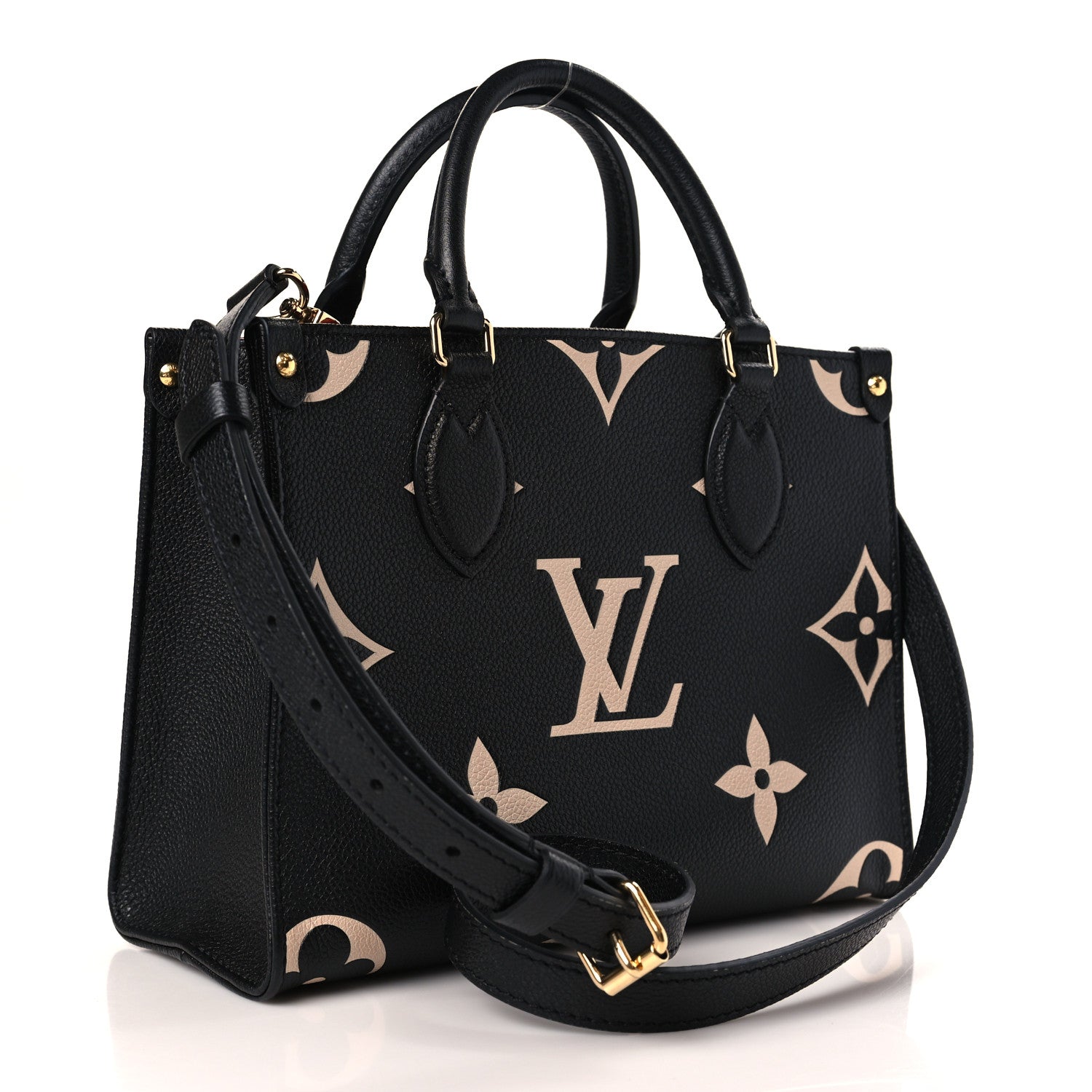 Louis Vuitton Empreinte Monogram Giant Onthego PM Black Beige 3 of 9