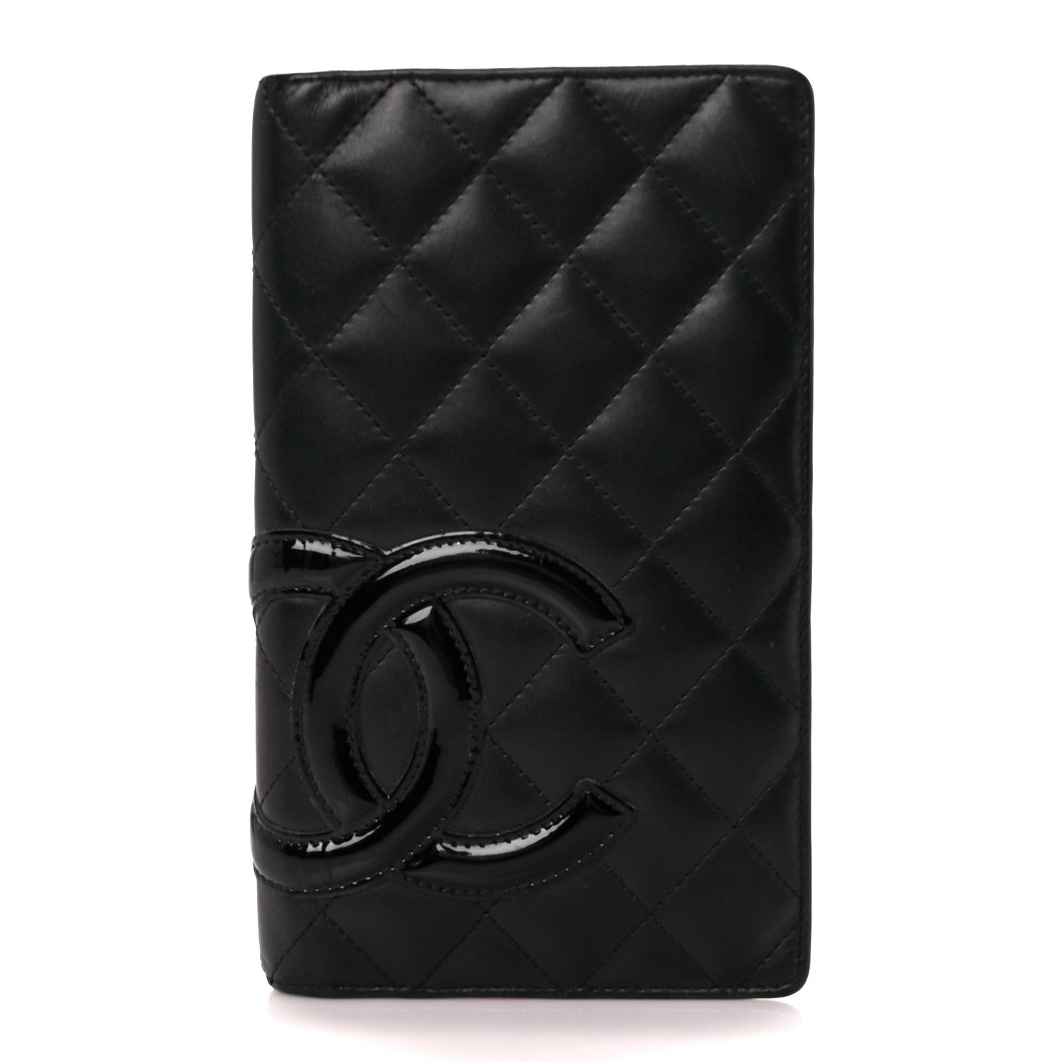 Chanel Calfskin Quilted Cambon Yen Wallet Black 1 of 14