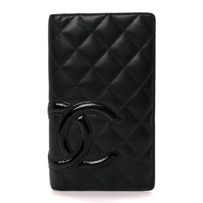 Chanel Calfskin Quilted Cambon Yen Wallet Black 1 of 14