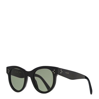 Celine Acetate Studded Mineral Round Sunglasses CL40031N Black 1 of 6