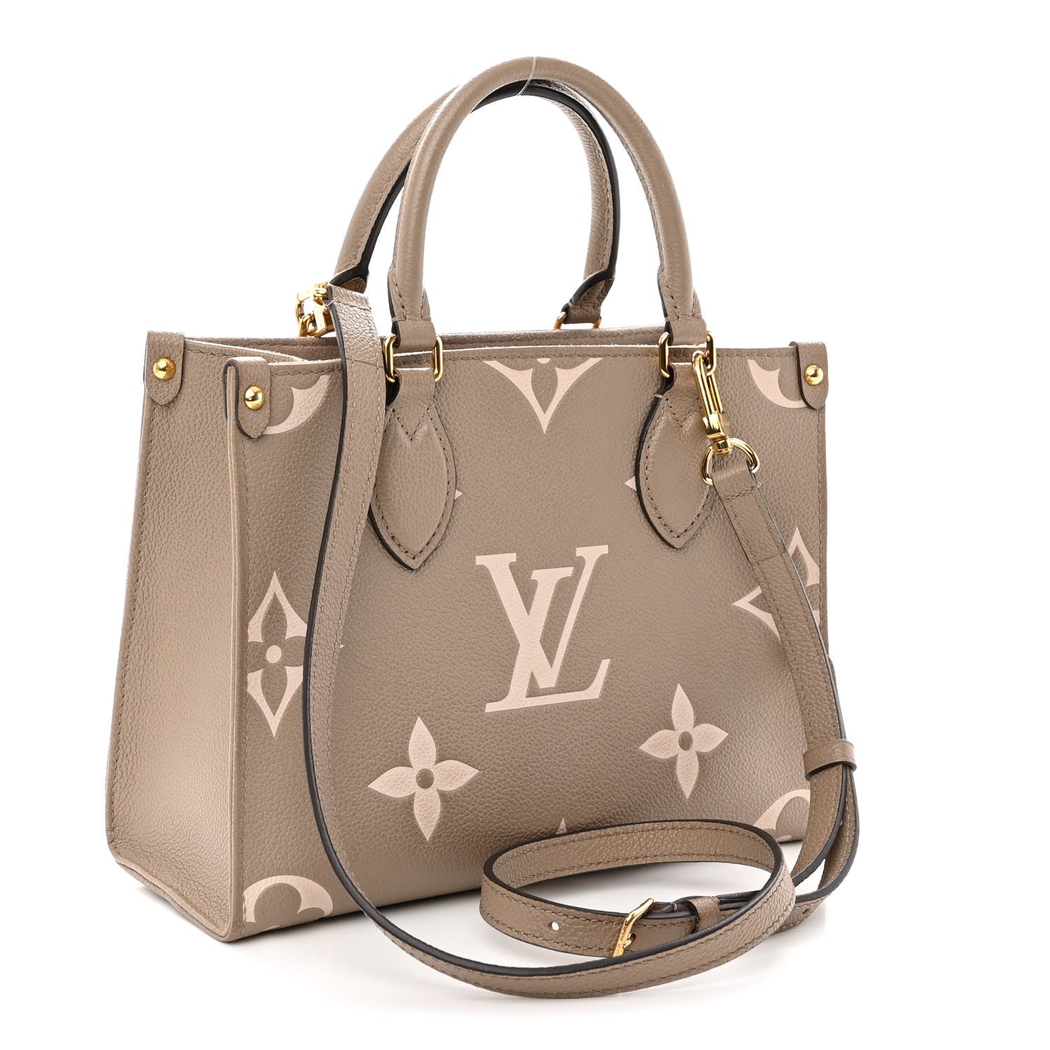 Louis Vuitton Empreinte Monogram Giant Onthego PM Tourterelle Creme 3 of 9