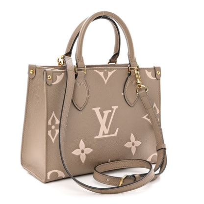Louis Vuitton Empreinte Monogram Giant Onthego PM Tourterelle Creme 3 of 9