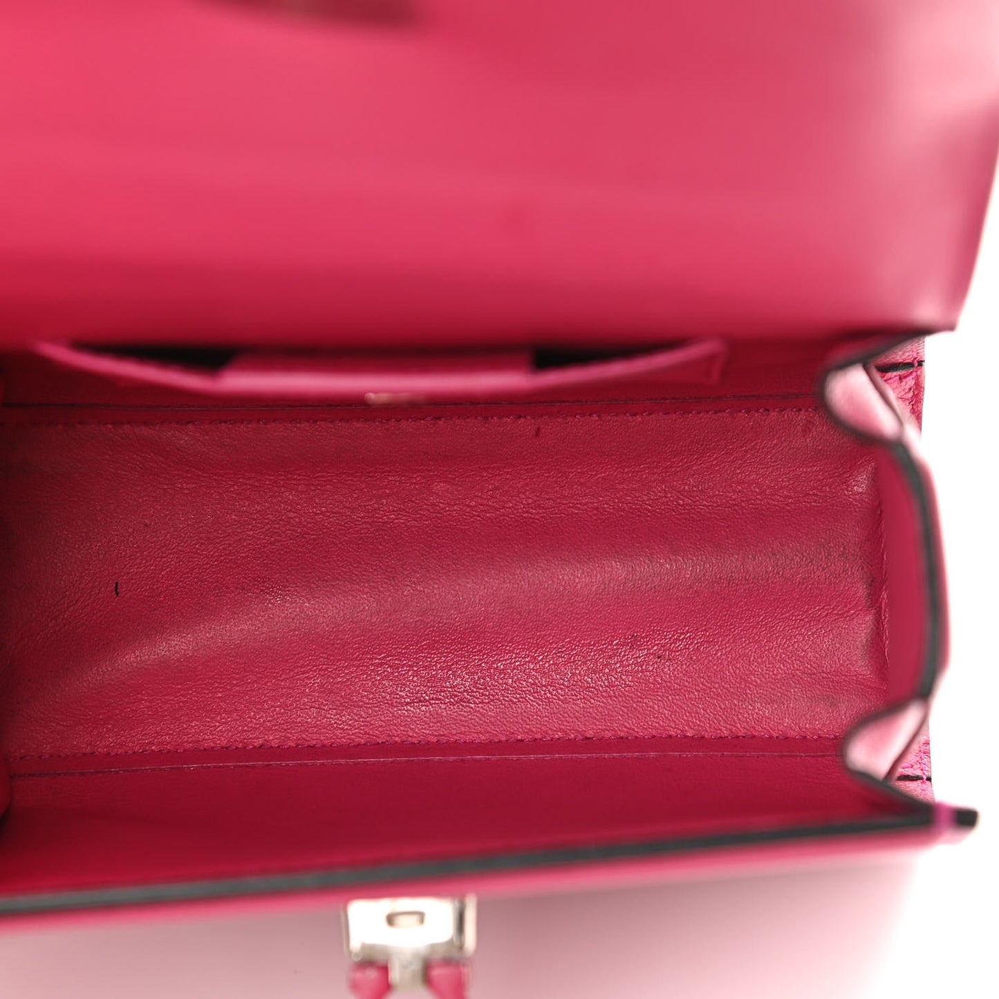 Calfskin The Piccolo Boxyz Top Handle Bag Pink