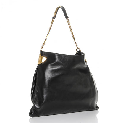 Gucci Lambskin Large 1970 Shoulder Bag Black 3 of 7