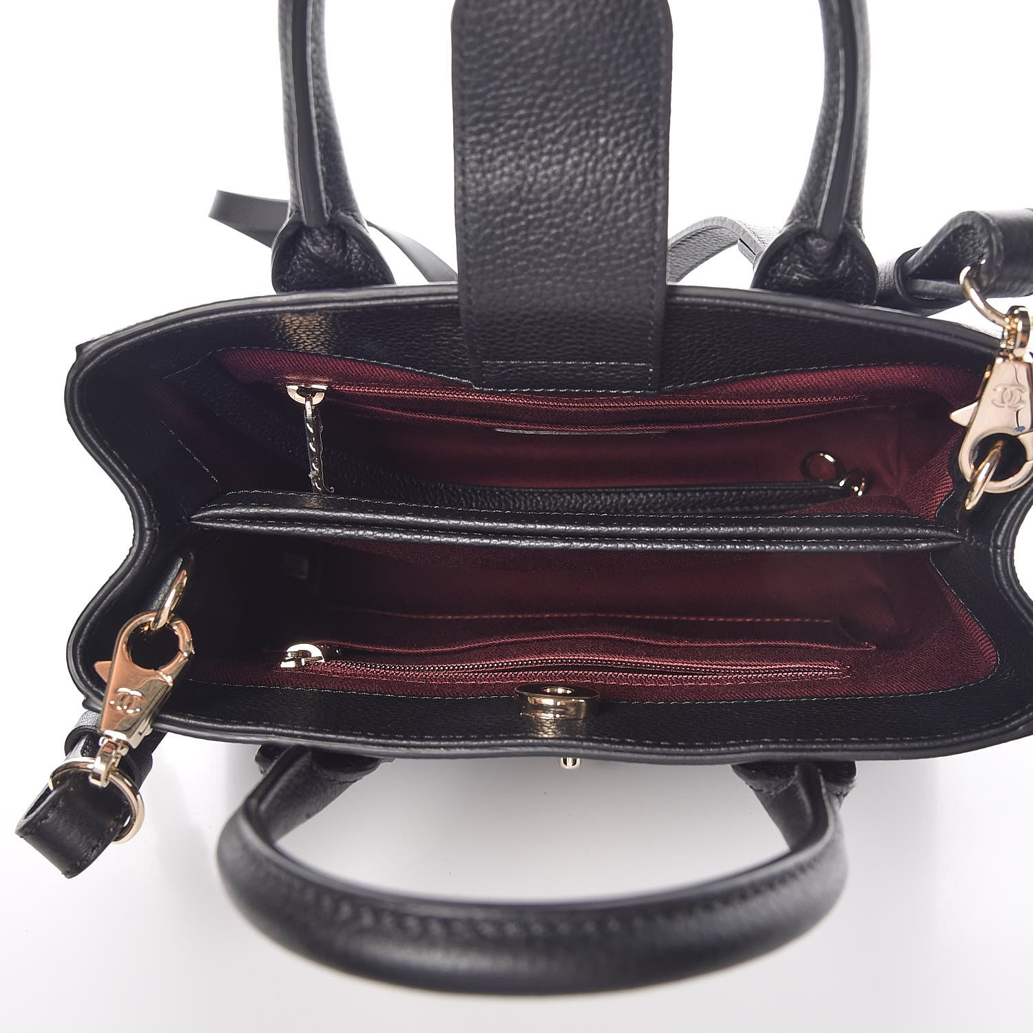 Chanel Grained Calfskin Mini Neo Executive Shopper Tote Black 6 of 8