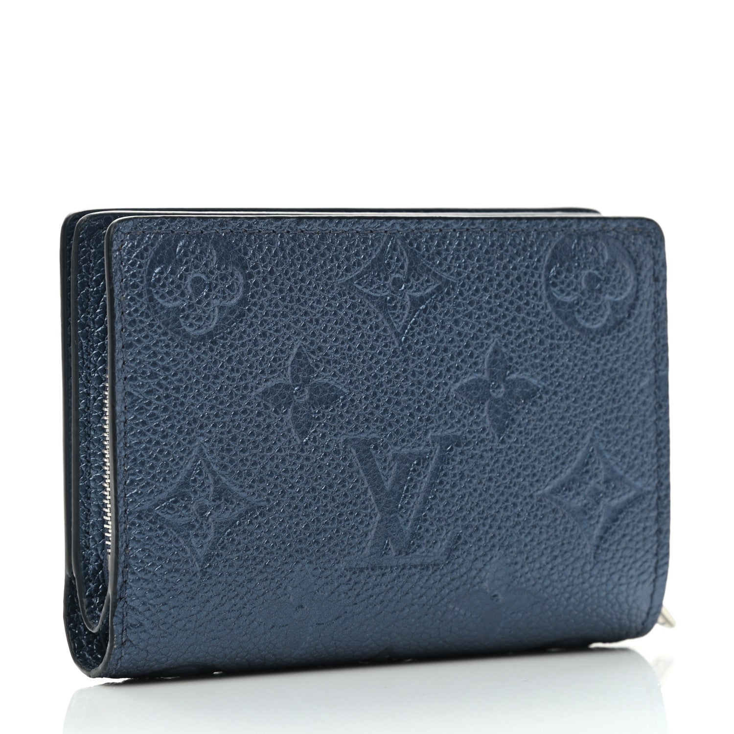 Louis Vuitton Metallic Empreinte Clea Wallet Navy Nacre 3 of 7