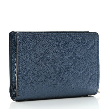 Louis Vuitton Metallic Empreinte Clea Wallet Navy Nacre 3 of 7