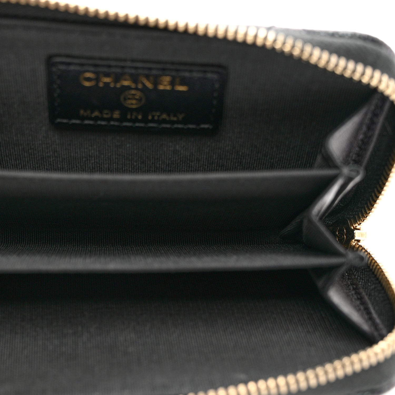 Chanel Iridescent Caviar Quilted Zip Coin Purse Black 5 of 7