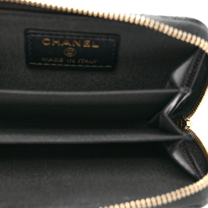 Chanel Iridescent Caviar Quilted Zip Coin Purse Black 5 of 7