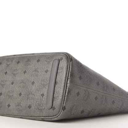 MCM Visetos Medium Reversible Shopper Tote Phantom Grey 7 of 14