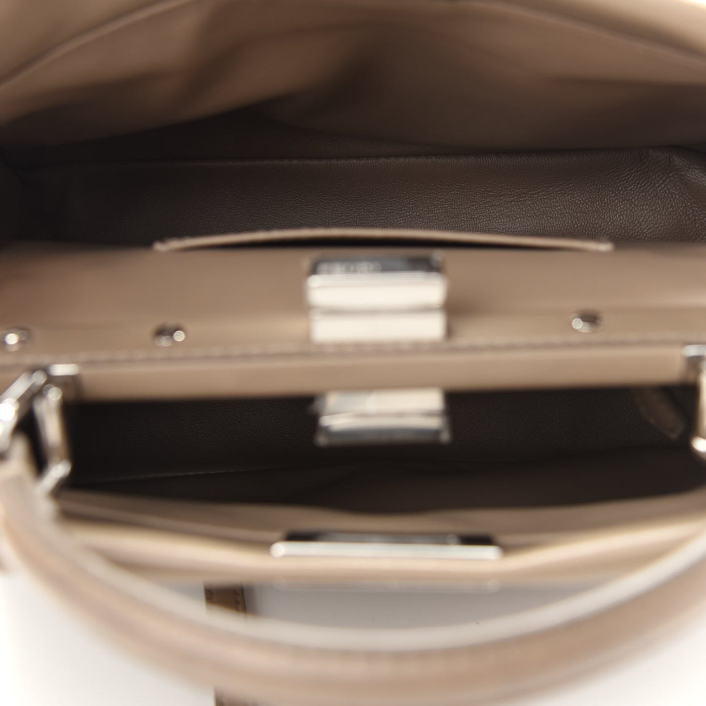 Nappa Mini Peekaboo Iconic Satchel Tortora