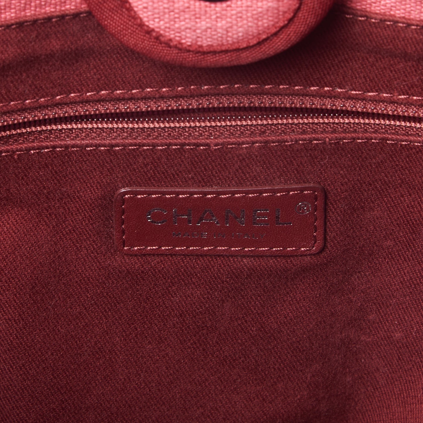 Canvas Small Deauville Tote Red