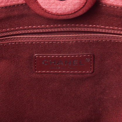 Chanel Canvas Small Deauville Tote Red 8 of 11