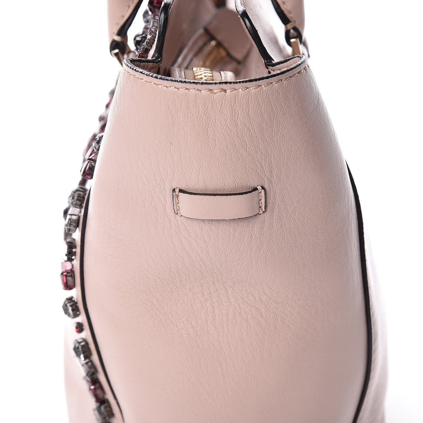 Nappa Crystal B Diamond Tote Light Pink