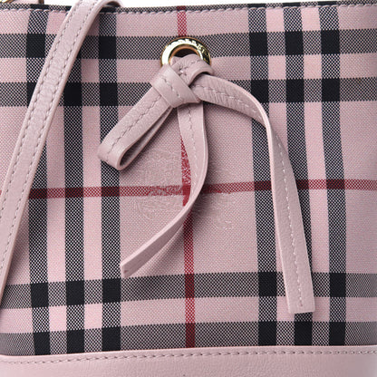 Burberry Overdyed Canvas Horseferry Check Baby Bucket Bag Pale Orchid 9 of 9