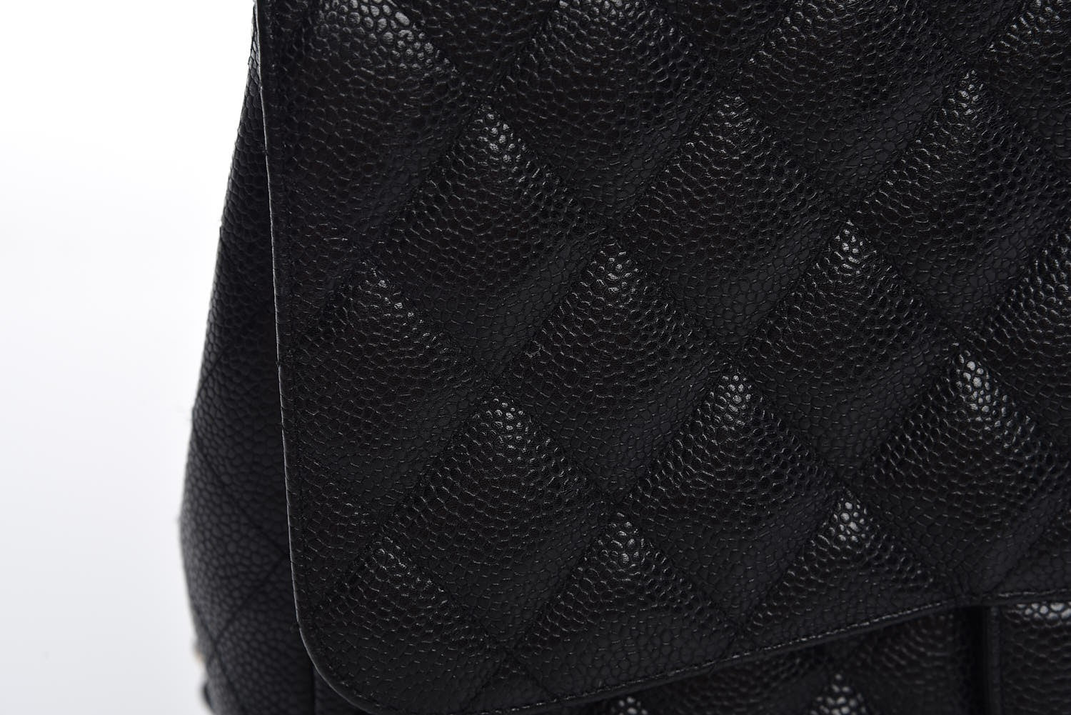 Chanel Caviar Quilted Jumbo Single Flap Black 12 of 13
