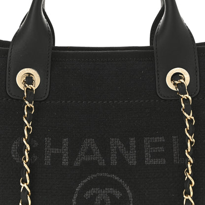 Chanel Mixed Fibers Small Deauville Tote Black 9 of 11