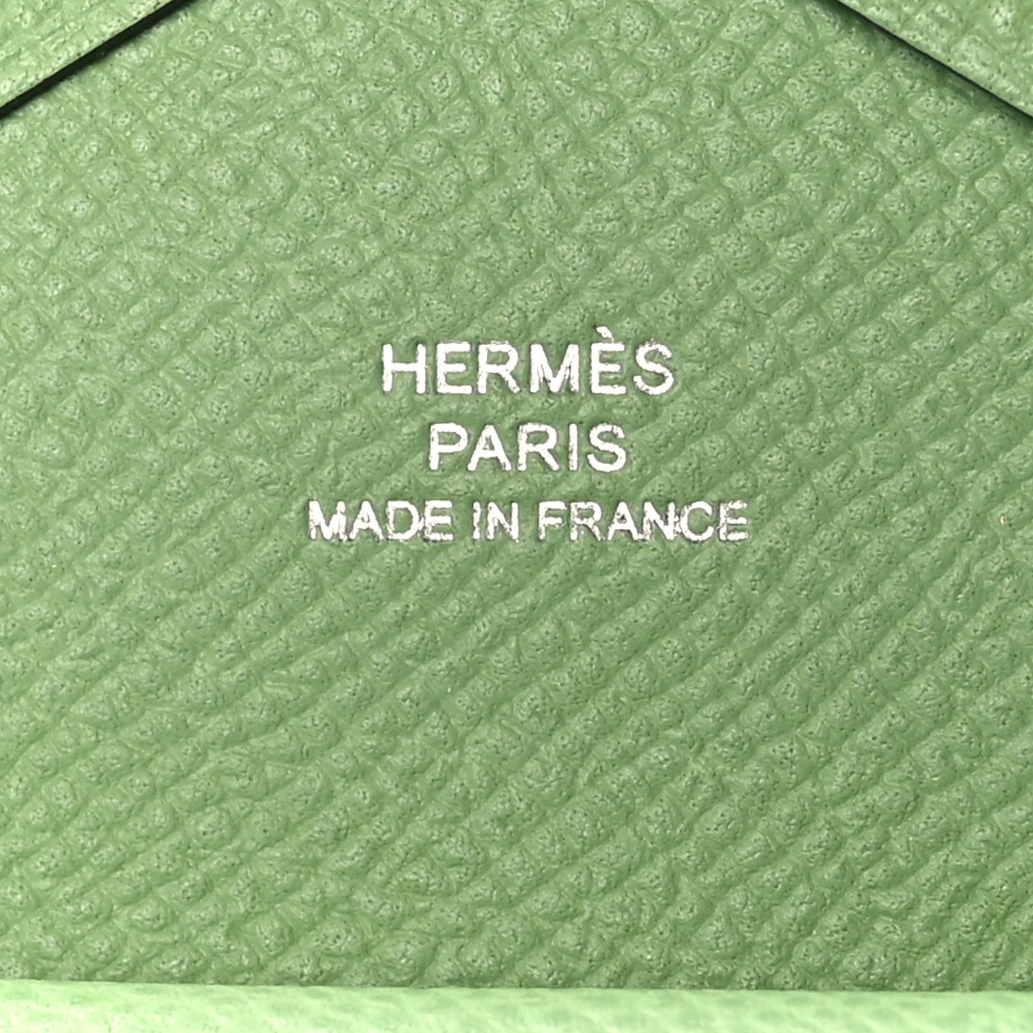 Hermes Epsom Calvi Duo Card Case Vert Criquet 7 of 9