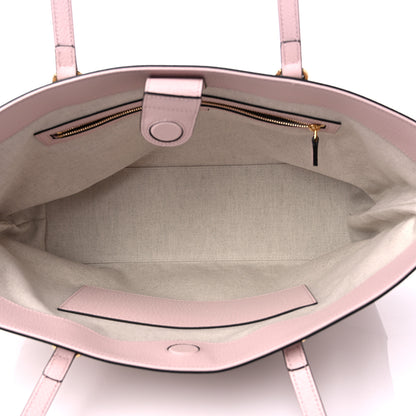 Gucci Monogram Jumbo GG Textured Dollar Calfskin Medium Ophidia Shopping Tote Beige Perfect Pink 5 of 11