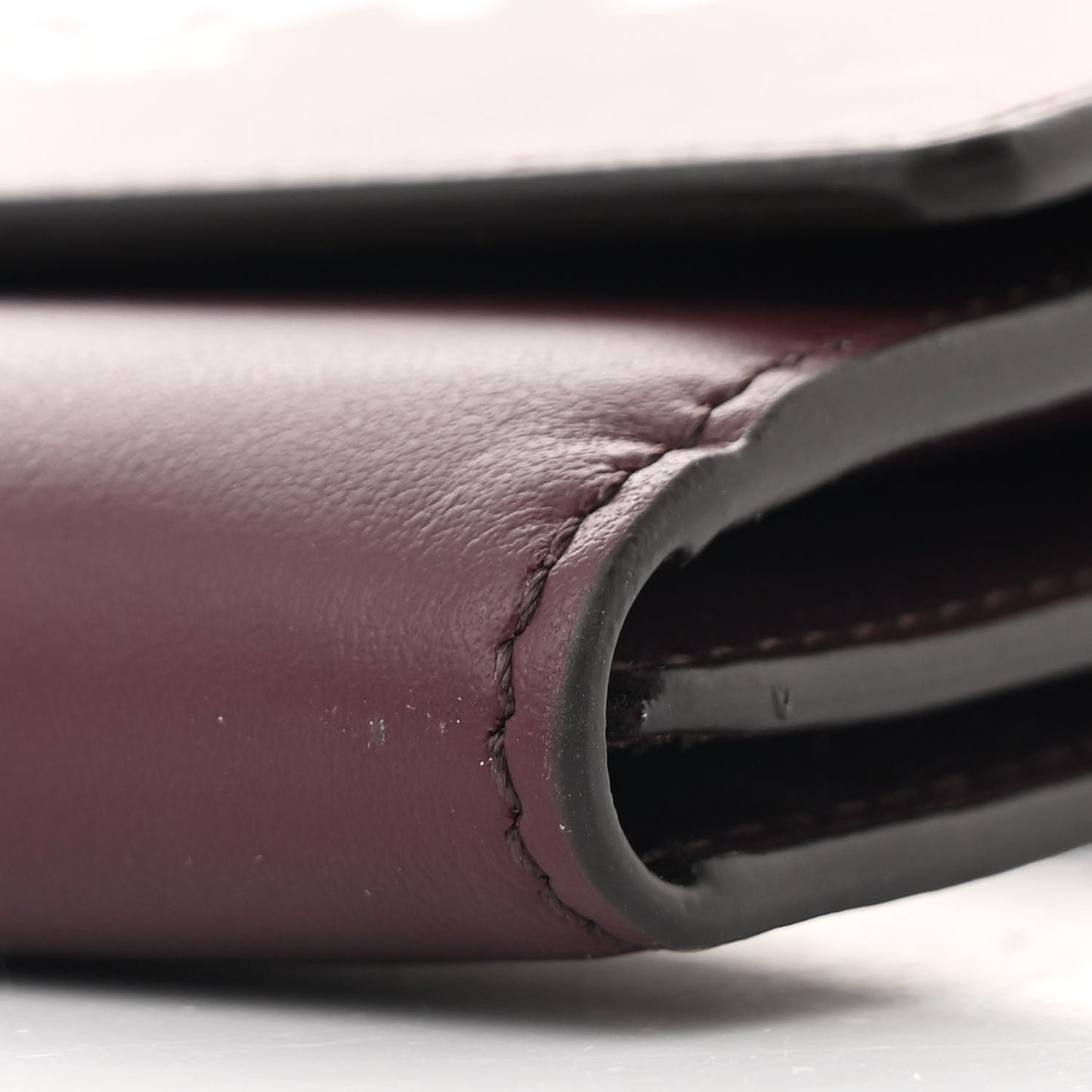 Calfskin Logo Hazelmere Wallet With Detachable Strap Deep Maroon