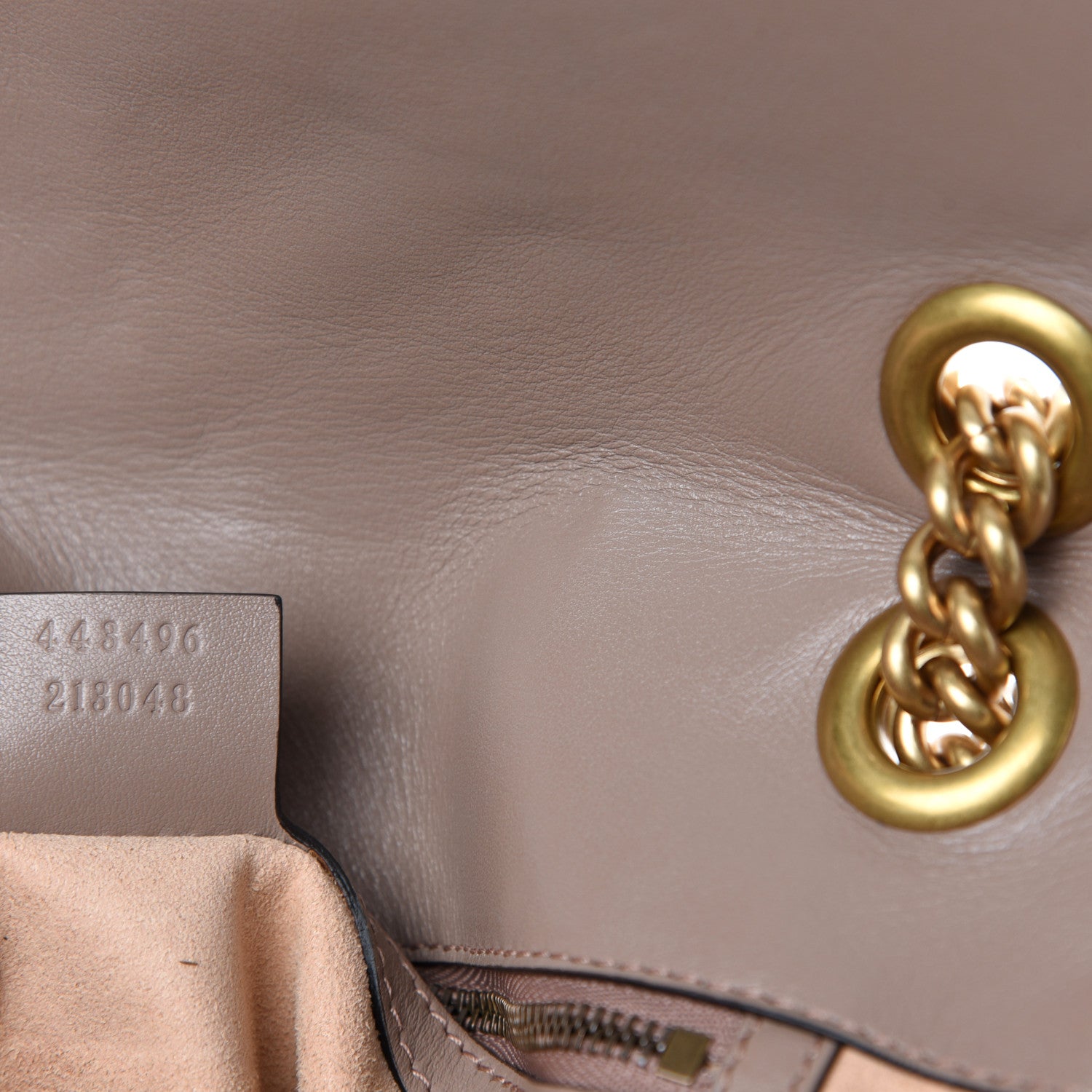 Gucci Calfskin Matelasse Medium GG Marmont Shoulder Bag Porcelain Rose 10 of 11