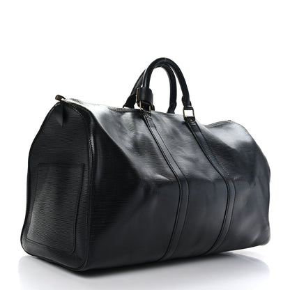Louis Vuitton Epi Keepall 50 Black 2 of 10