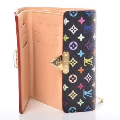 Louis Vuitton Monogram Multicolor Koala Wallet Black 5 of 17
